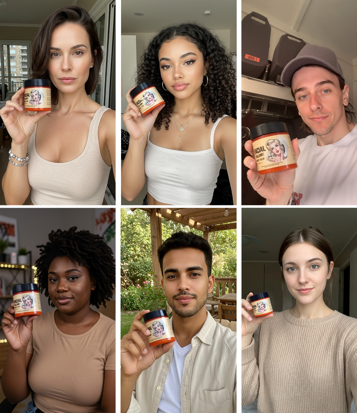 Baume hydratant au suif de bœuf et miel (1 + 2 gratuits)